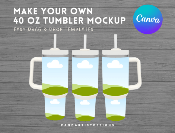 40oz Quencher Tumbler Canva Frame Mockup: A Digital Design Tool for Customization