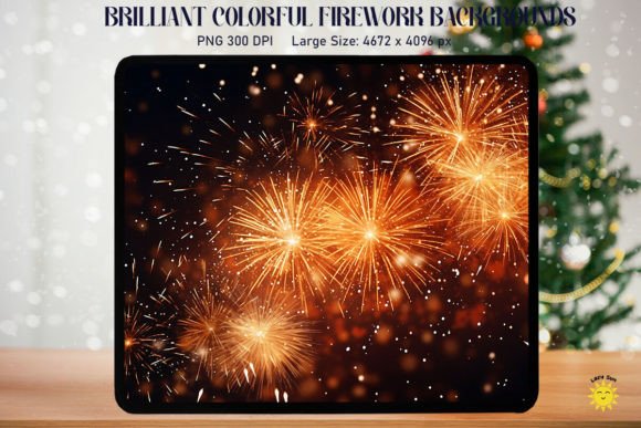 Brilliant Colorful Firework Background