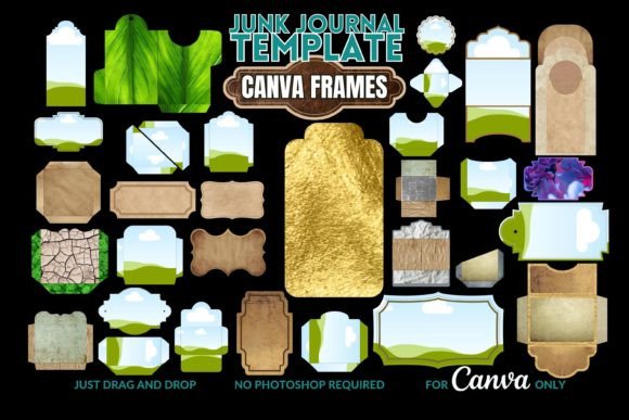 Canva Frame Junk Journal Template: A Creative Tool for Customizable Design