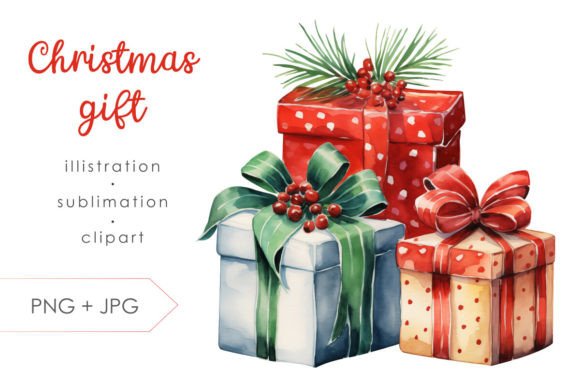 Christmas Gift Box PNG Clipart: A Strategic Design Element for Creative and Commercial Use