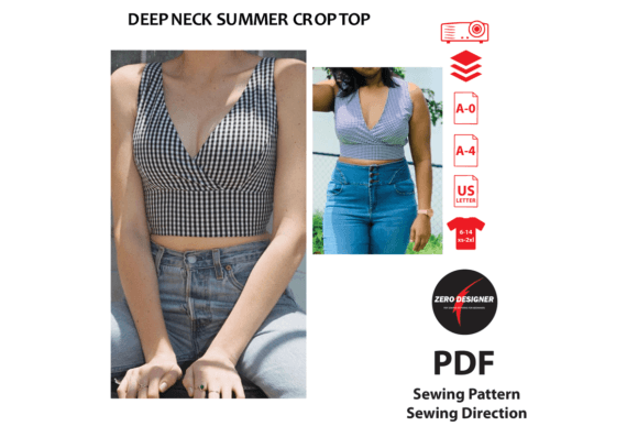 Deep Neck Sun Dress PDF Sewing Pattern: A Beginner-Friendly Guide to Creating Your Own Beachwear