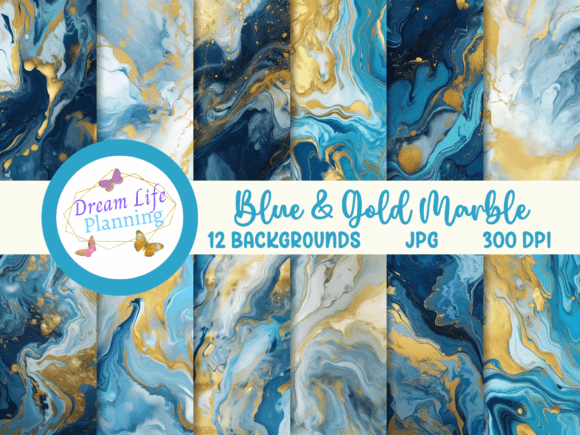 Exploring the Aesthetic and Functional Appeal of Blue Gold Marble Backgrounds