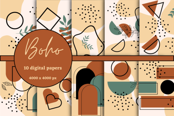 Exploring the World of Abstract Boho Art Digital Papers