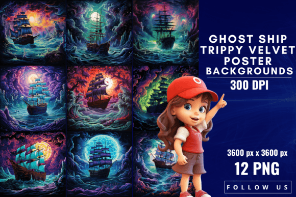 GhostShip TrippyVelvet Poster Background: A Surreal Fusion of Art and Imagination