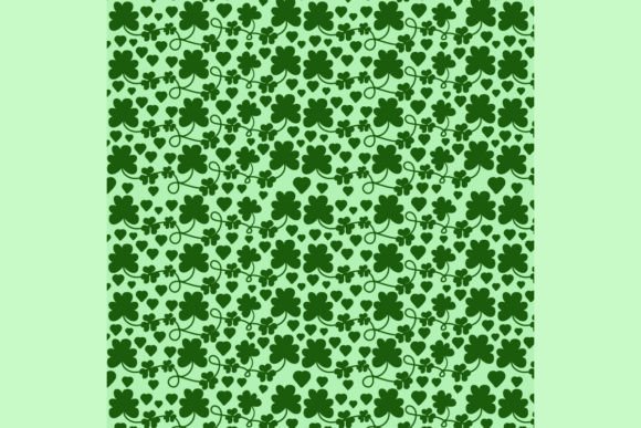 Hearts Lucky Shamrock Seamless Pattern: A Versatile Design for St. Patrick’s Day and Beyond