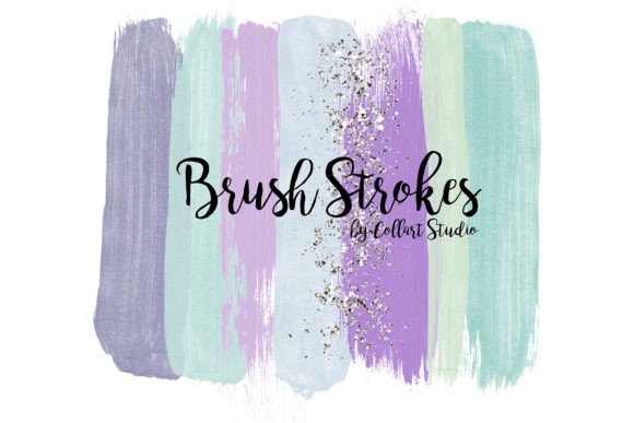 Provance Brush Strokes Clipart Set