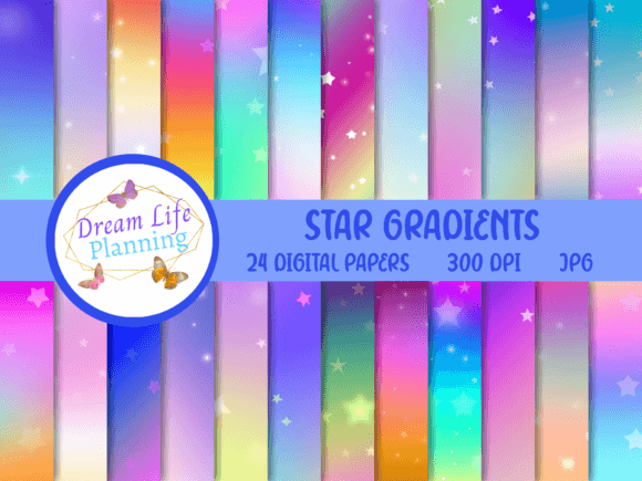 Star Gradients Digital Papers: A Versatile Tool for Creative Projects