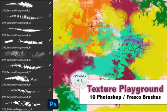 Texture Playground Photoshop Brushes