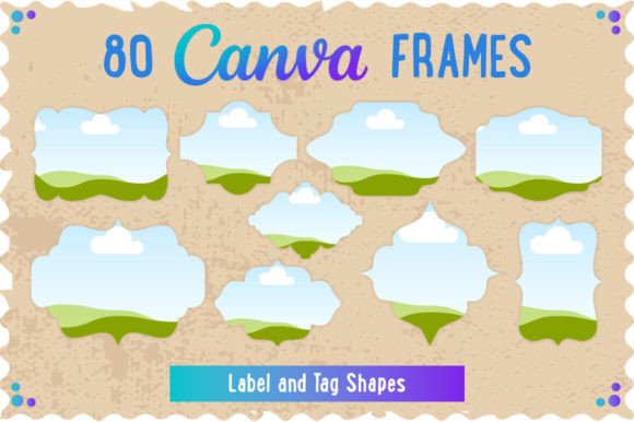 Unlocking Creativity with the 80 Canva Frames Bundle for Labels N Tags